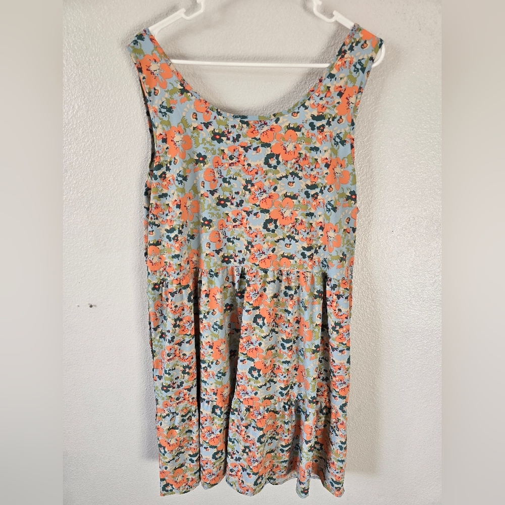 NWT Toad & Co Crusher Tiered Dress Papaya Geranium Print XL - Picture 4 of 10